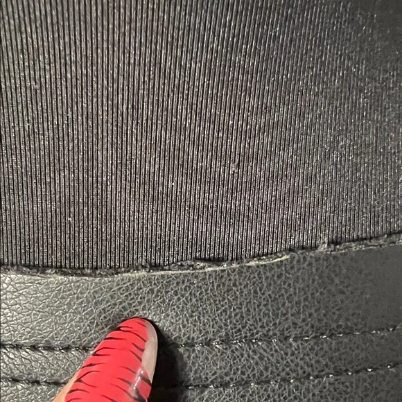 Olivaceous Black Faux Leather Top - Picture 7 of 11